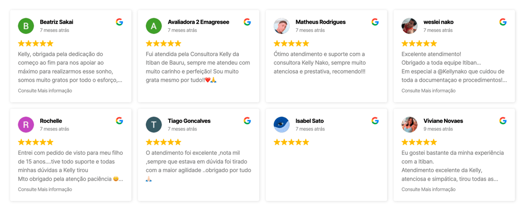 Depoimentos de clientes Itiban